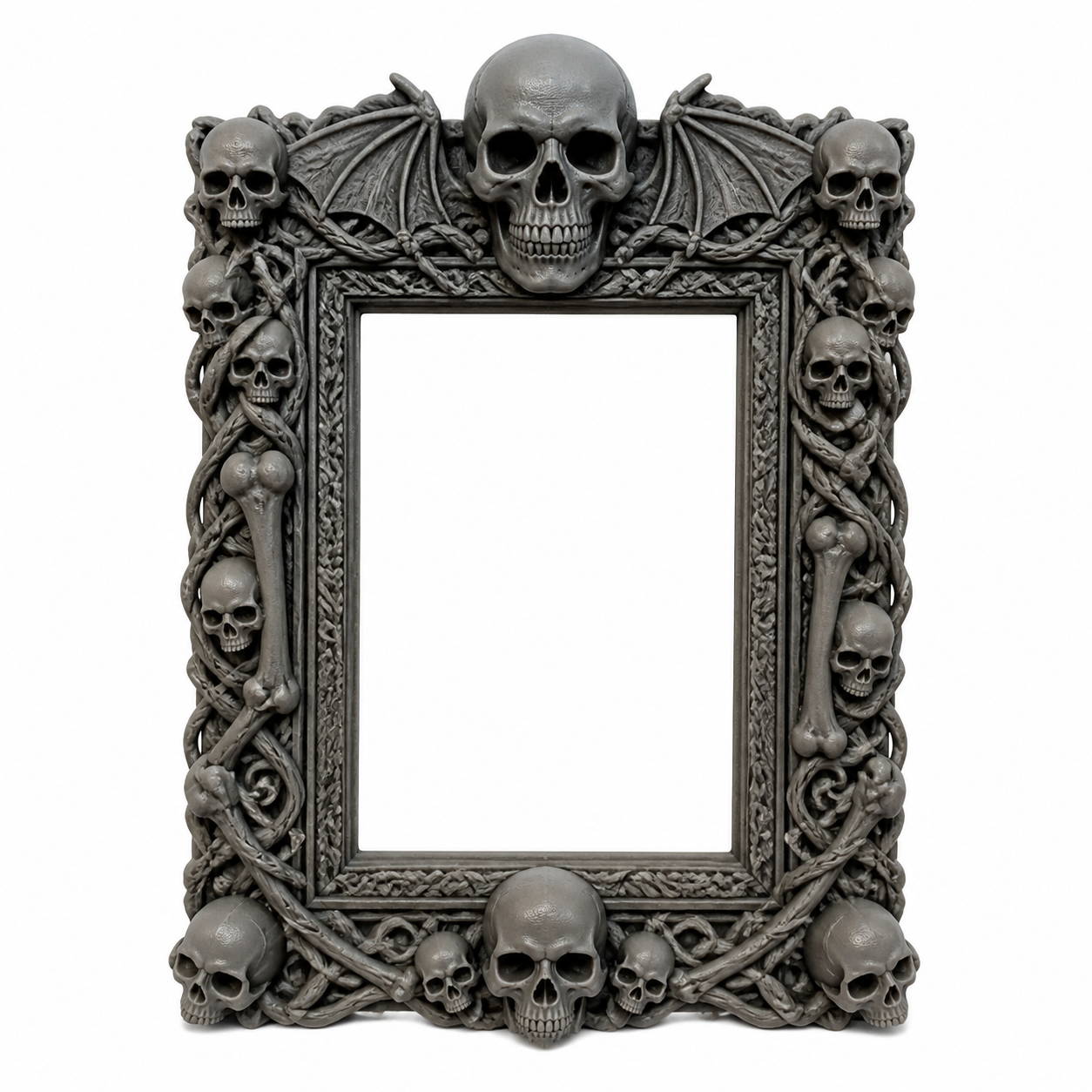 Skull Halloween Fram 3D प्रिंटिंग रचनात्मक डिज़ाइन प्रेरणा