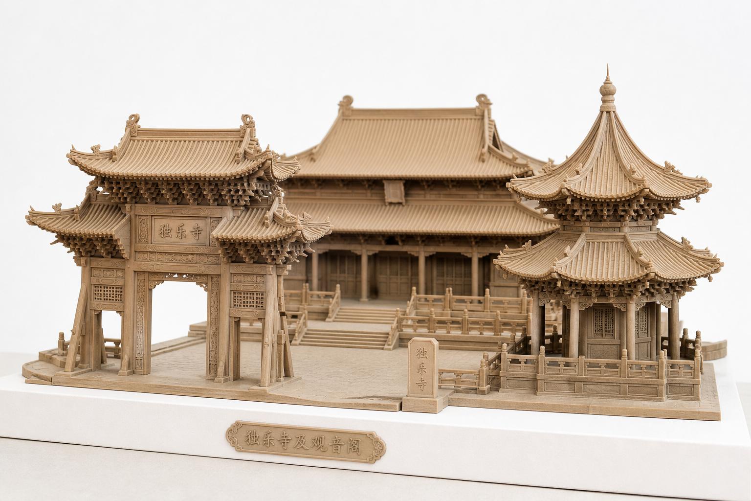独乐寺 إلهام التصميم الإبداعي للطباعة ثلاثية الأبعاد