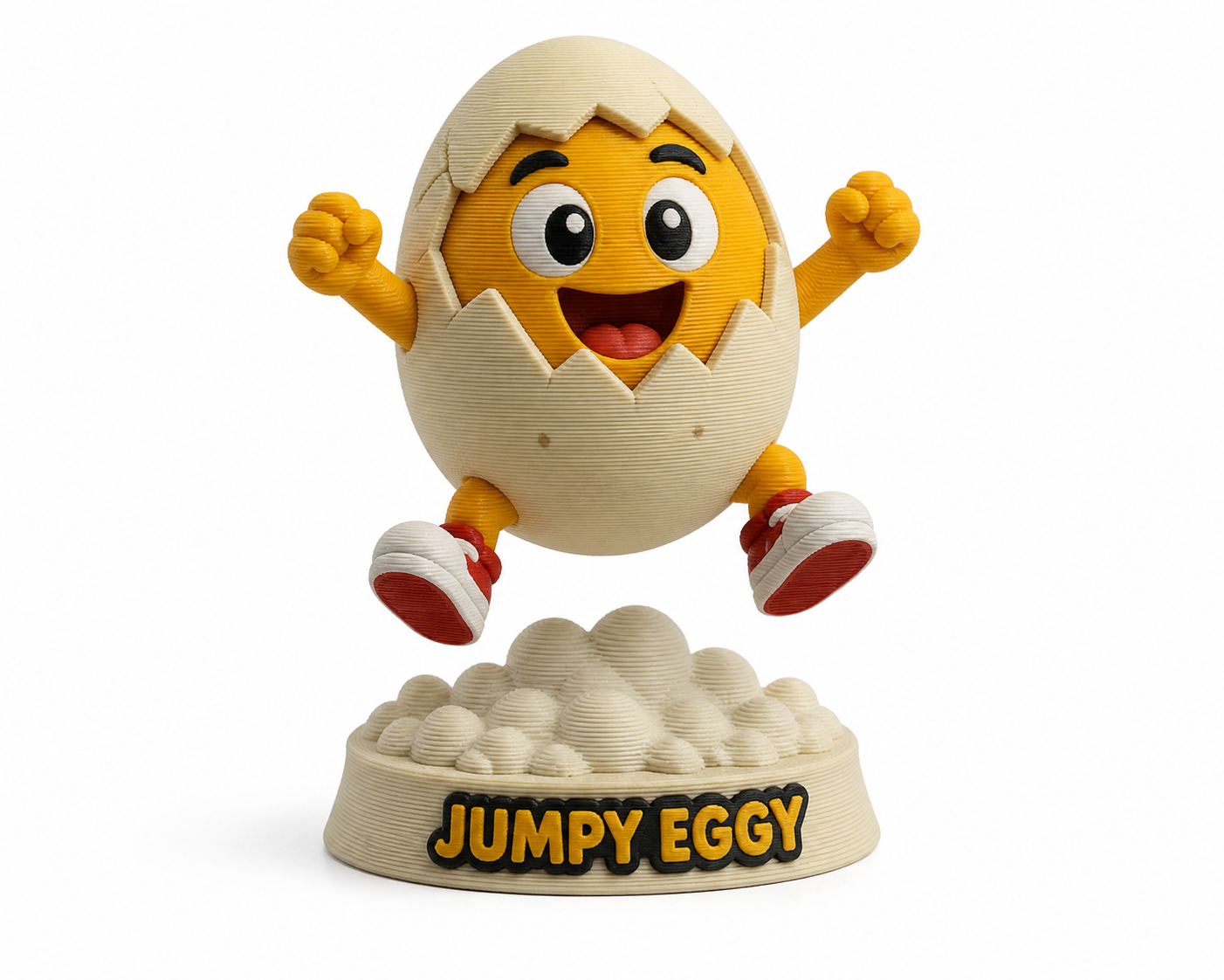 Jumpy Eggy 3D-Druck kreative Design-Inspiration
