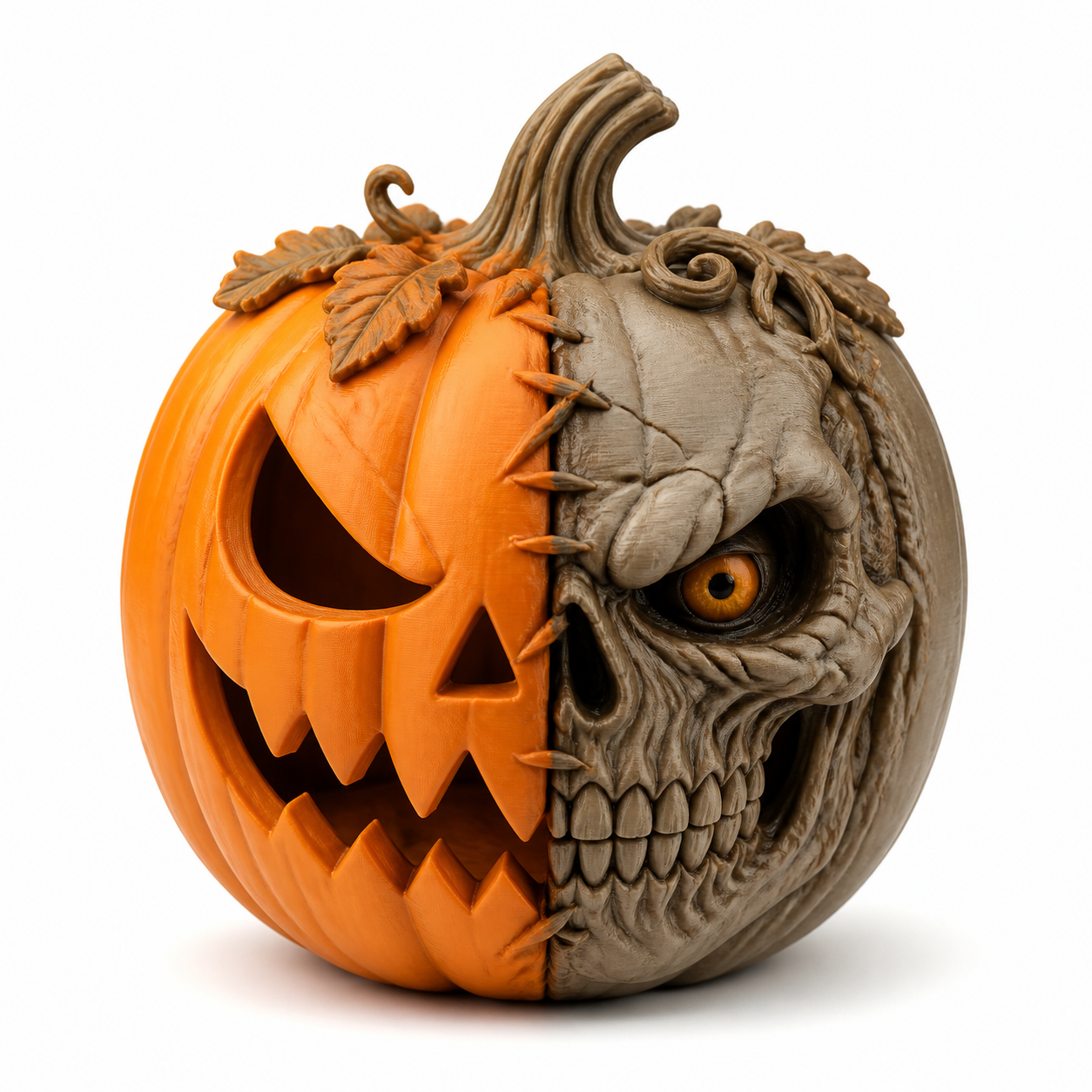 Dual Face Pumpkin 3D-Druck kreative Design-Inspiration