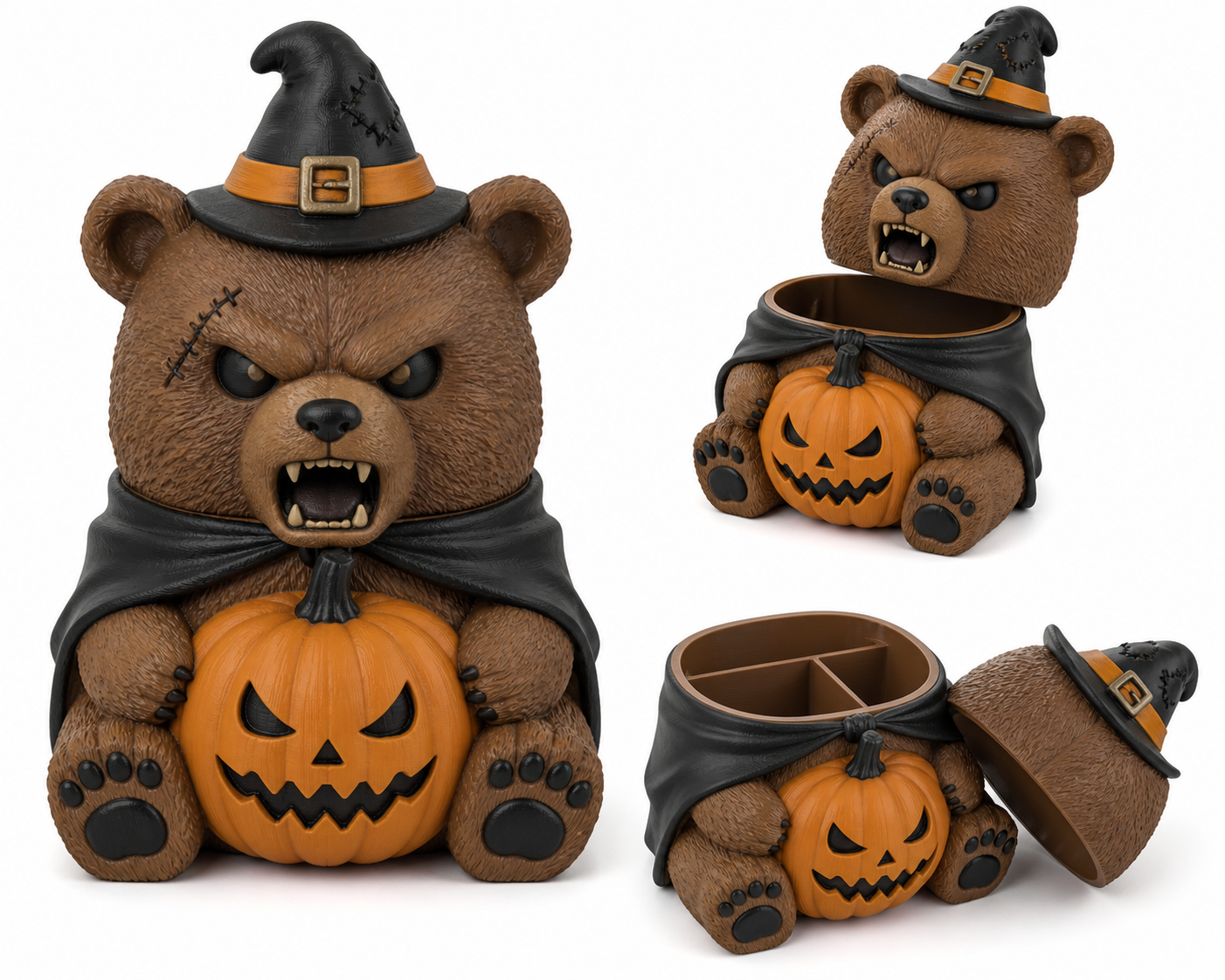 【Halloween】Brown Bear Pum3D打印创意设计灵感