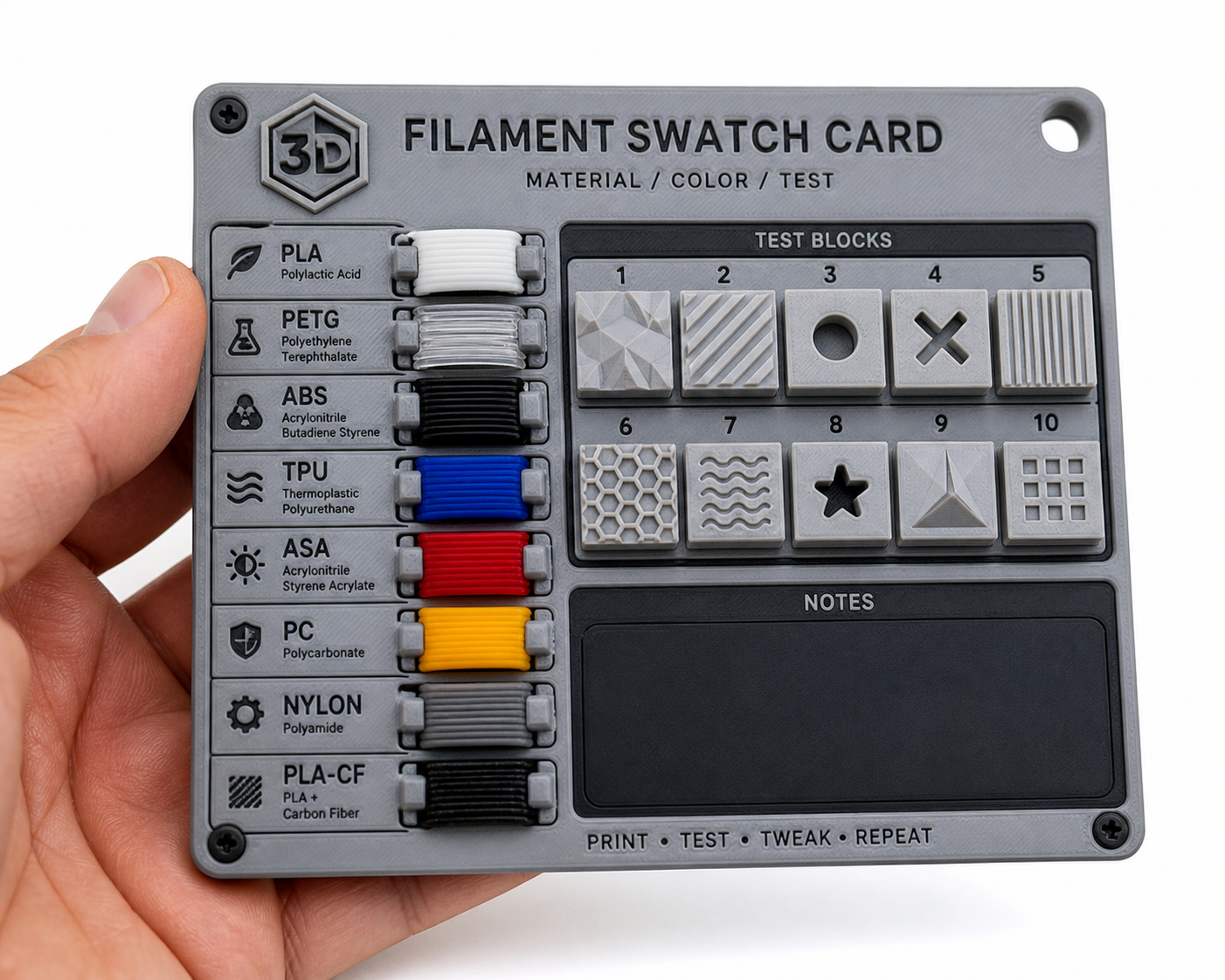 自制色卡 3D Printing Creative Design Inspiration