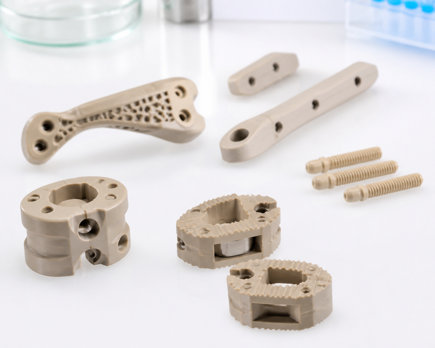PEEK材料3D打印完全指南:高性能聚合物的工艺参数与工业应用