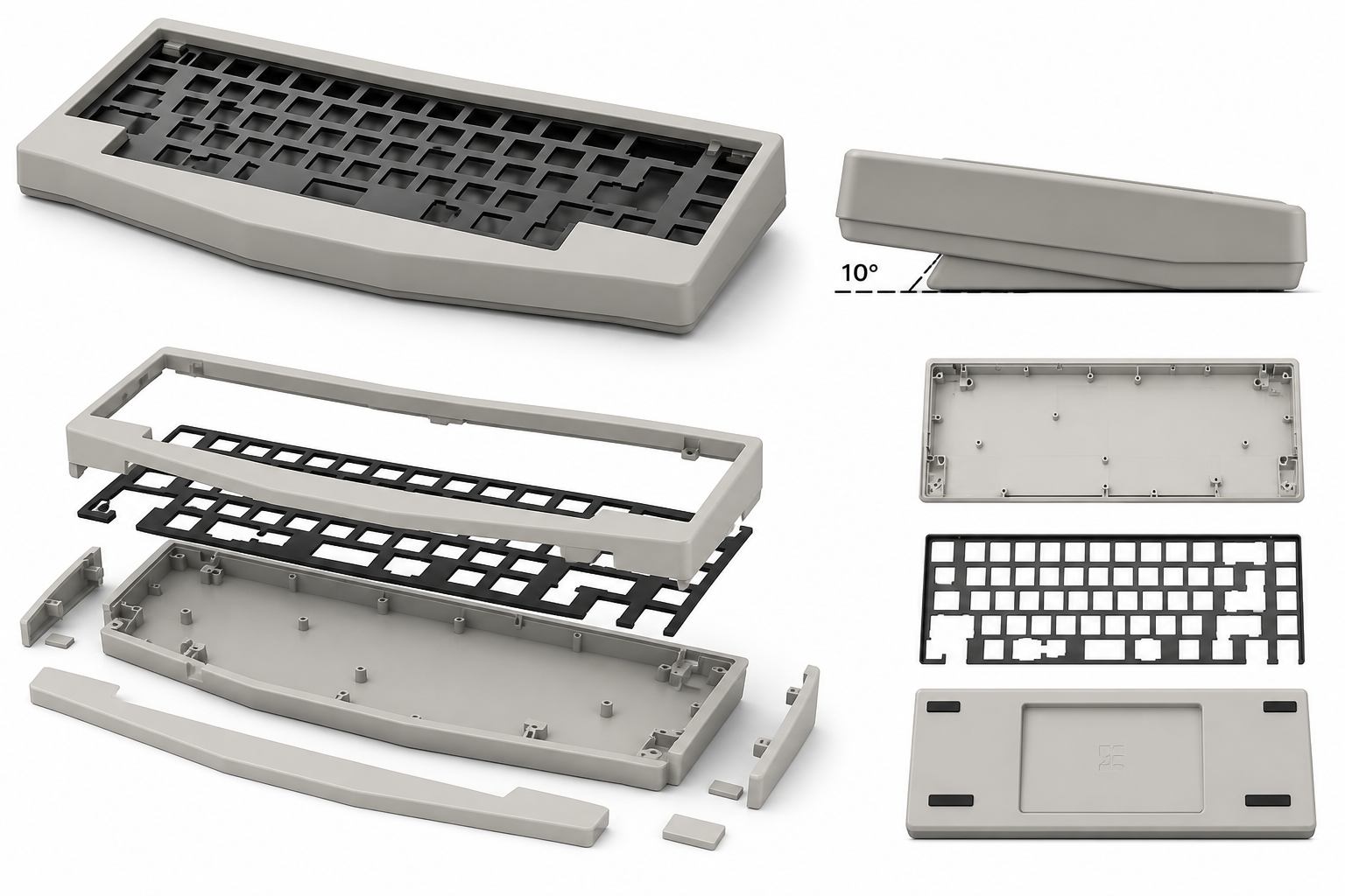 实用KPX6B 键盘托 键盘外壳模型3D打印创意设计灵感