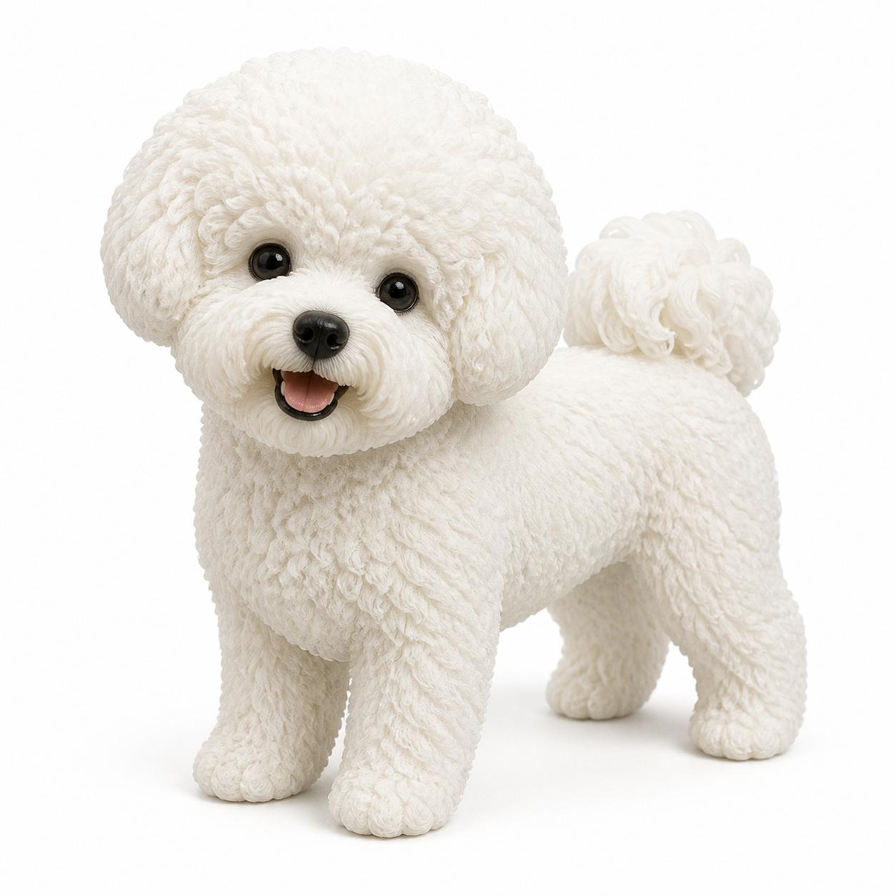 Bichon Frisé Figure 3Dプリンティングクリエイティブデザインインスピレーション