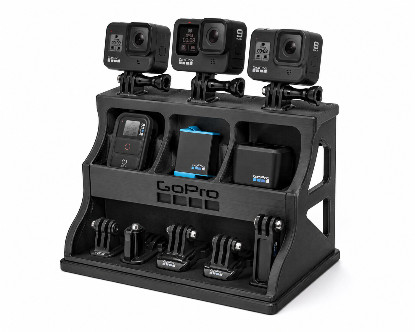 便携显示器Gopro转接支架3D打印创意设计灵感
