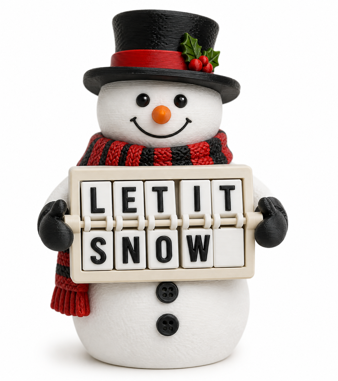 Text Flip: Snowman - 20253D打印创意设计灵感