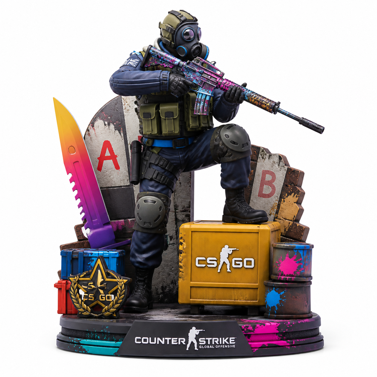 [一体件]CSgo-CF穿越火线同款M9军用匕首军3D打印创意设计灵感