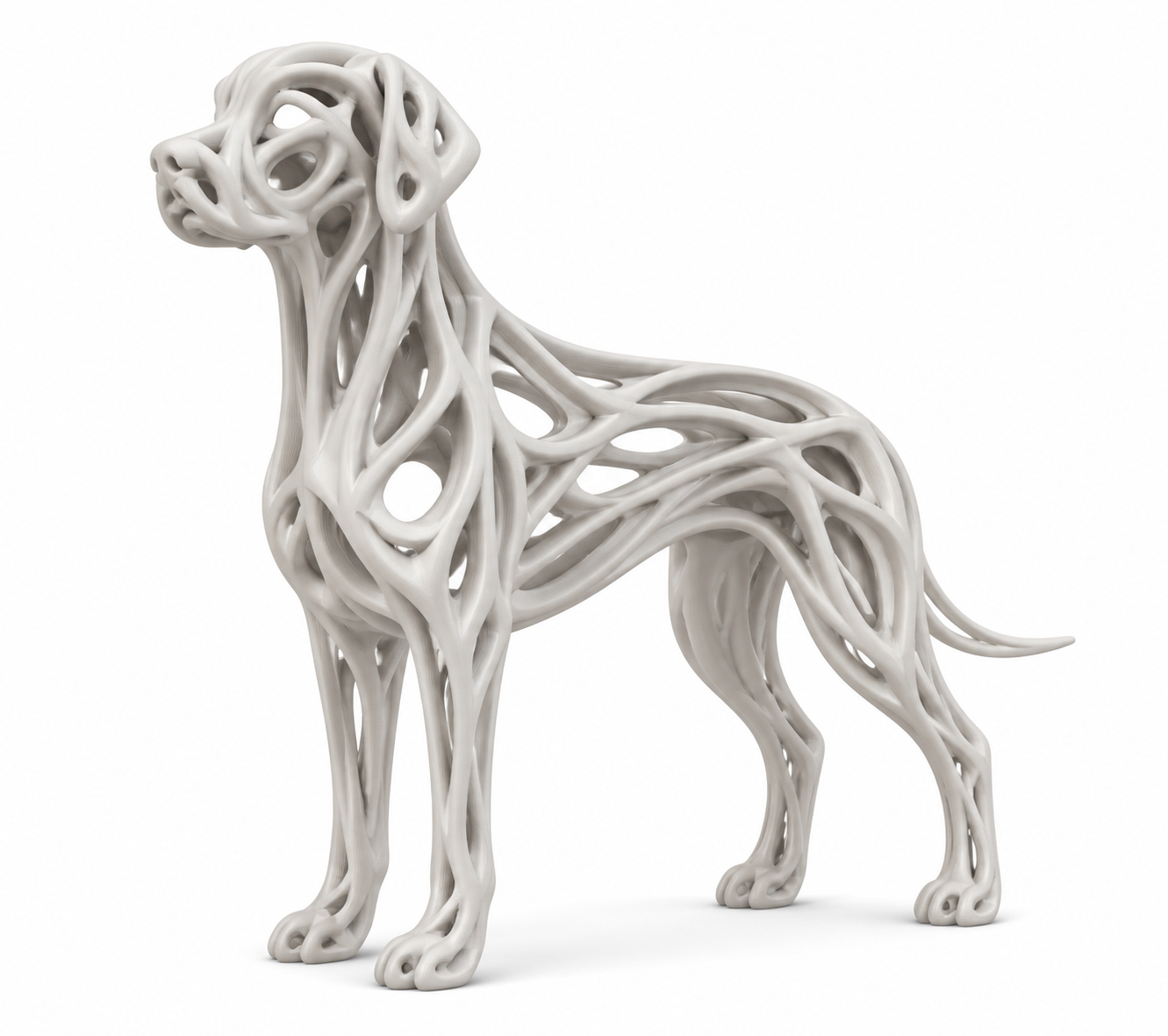 Abstract DOG #4 Inspirasi reka bentuk kreatif cetakan 3D