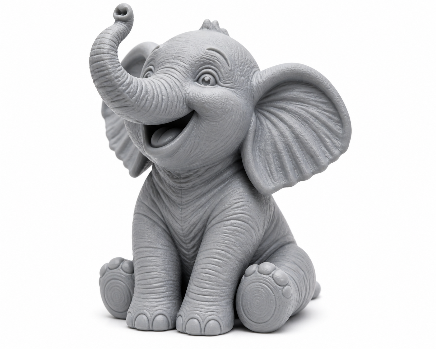 Happy Elephant #2 Inspiração de design criativo impressão 3D