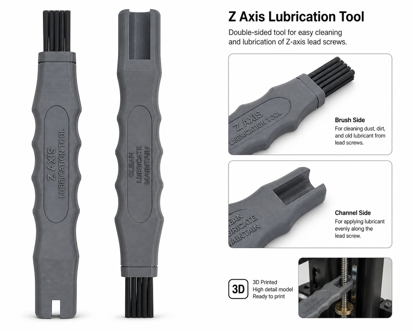 Grease Tool - Z-Axis 3D Printing Creative Design Inspiration