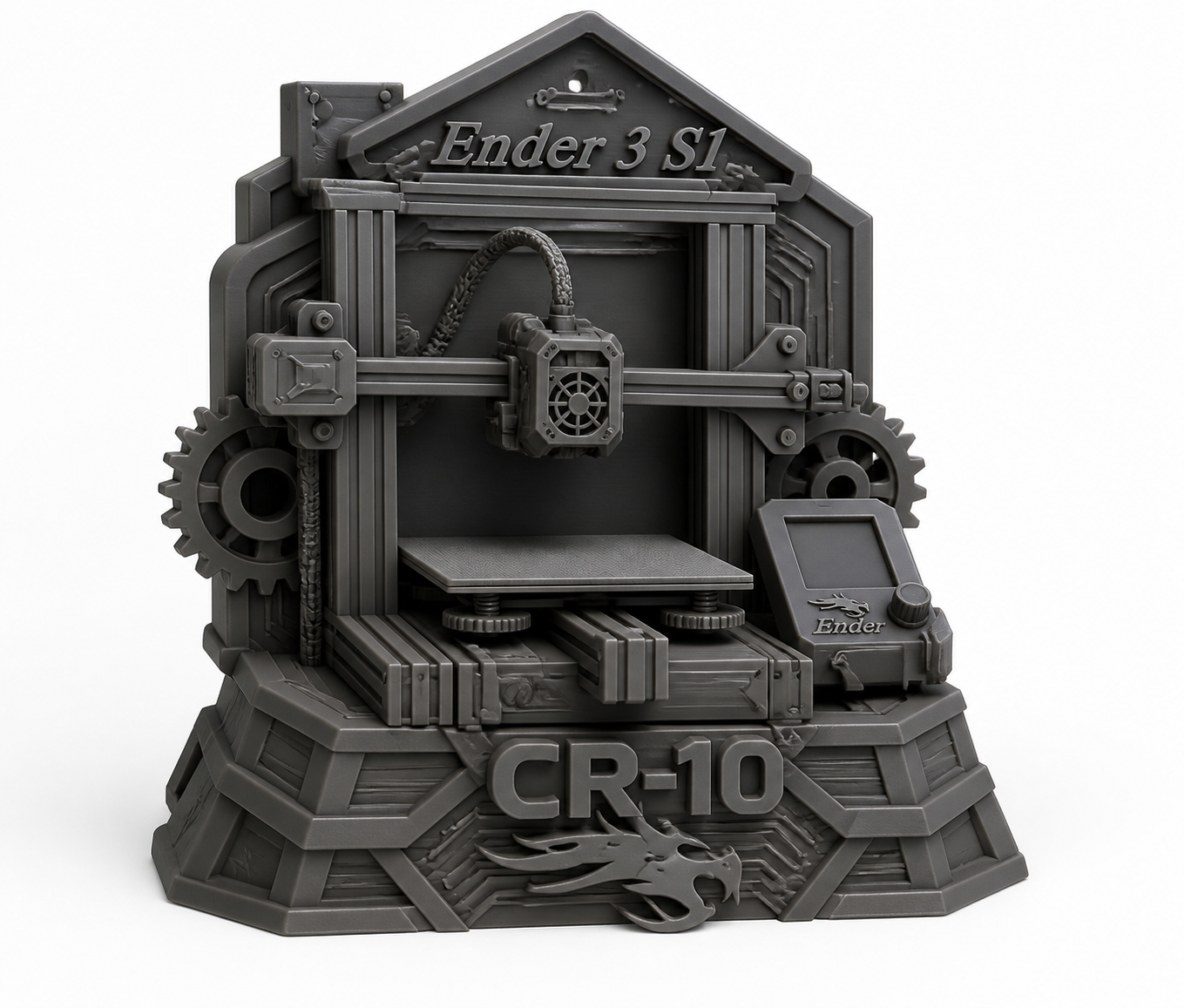 精灵挤出机太极阴阳轮,ender3s1, 3D Baskı Yaratıcı Tasarım İlhamı