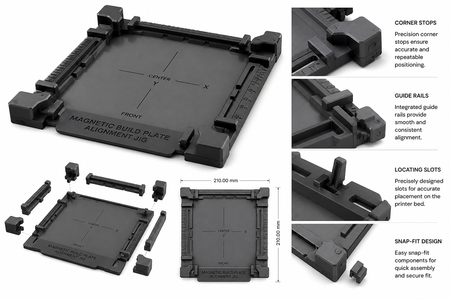 3D打印平台板(磁吸) 放置对齐工具 3D-Druck kreative Design-Inspiration