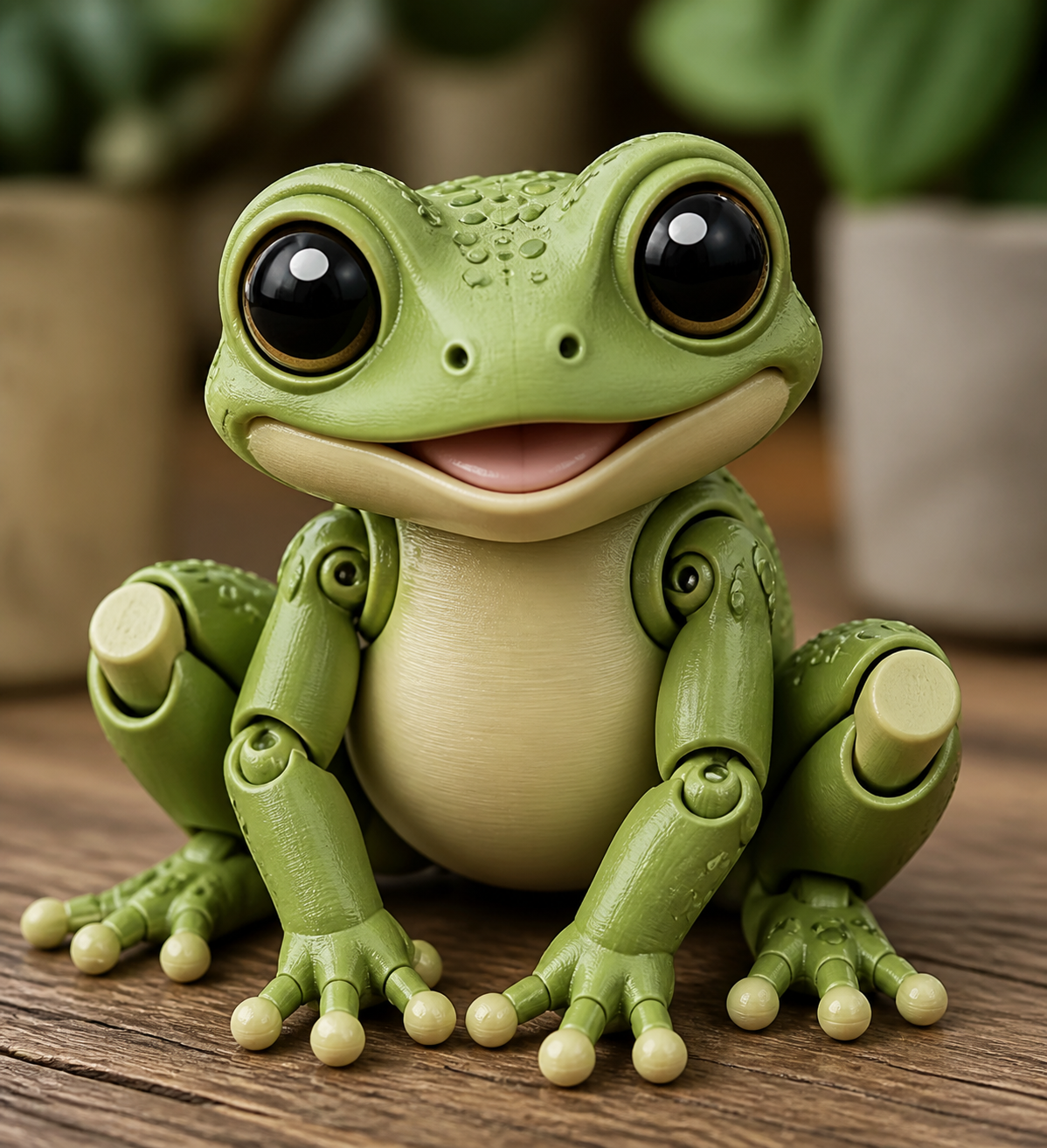 可爱关节大眼青蛙 Inspiração de design criativo impressão 3D