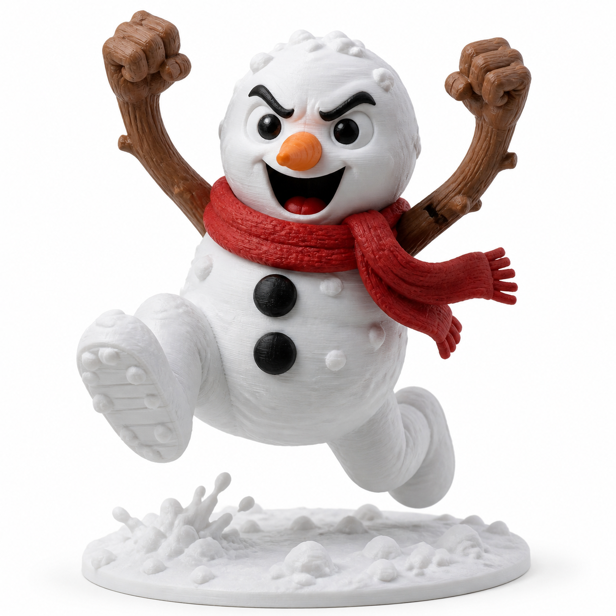 Jumpy Snowman 3D-Druck kreative Design-Inspiration