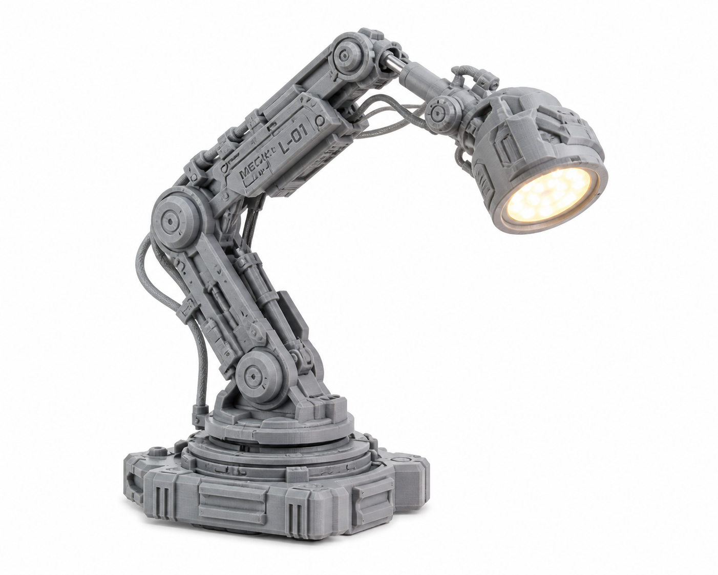 Mech Arm LED lamp wi Inspirasi desain kreatif cetak 3D