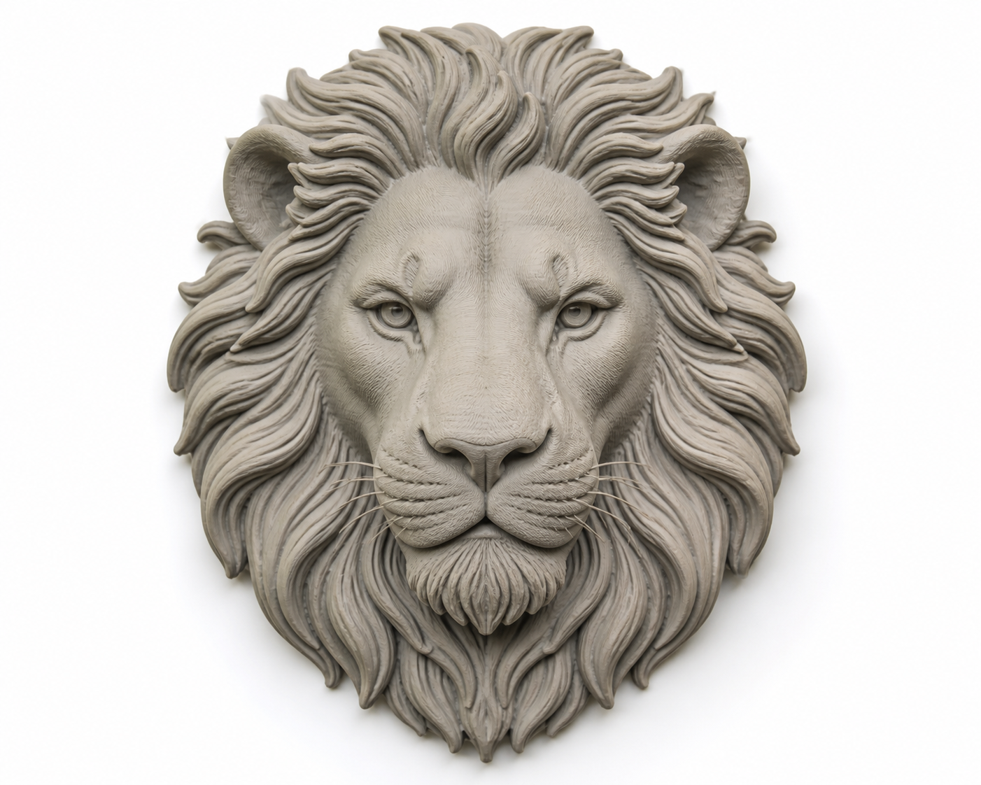 LION Relief Inspirasi reka bentuk kreatif cetakan 3D