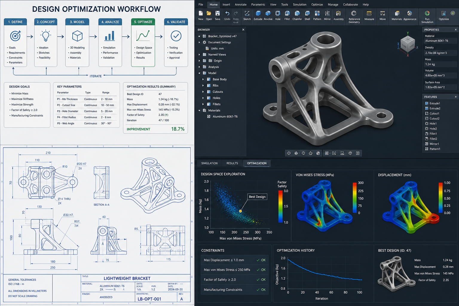 3D打印服务中的设计优化建议流程:面向增材制造的设计(DfAM)实践指南