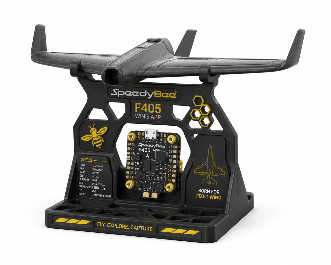 Speedybee F405 Wing飞 3Dプリンティングクリエイティブデザインインスピレーション