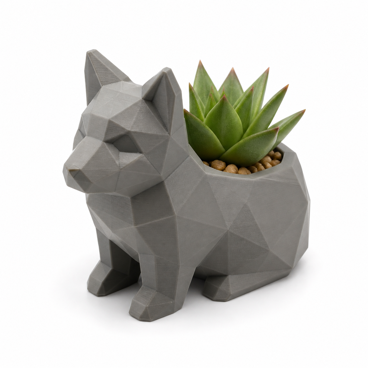 Low-poly planter Inspiración de diseño creativo impresión 3D
