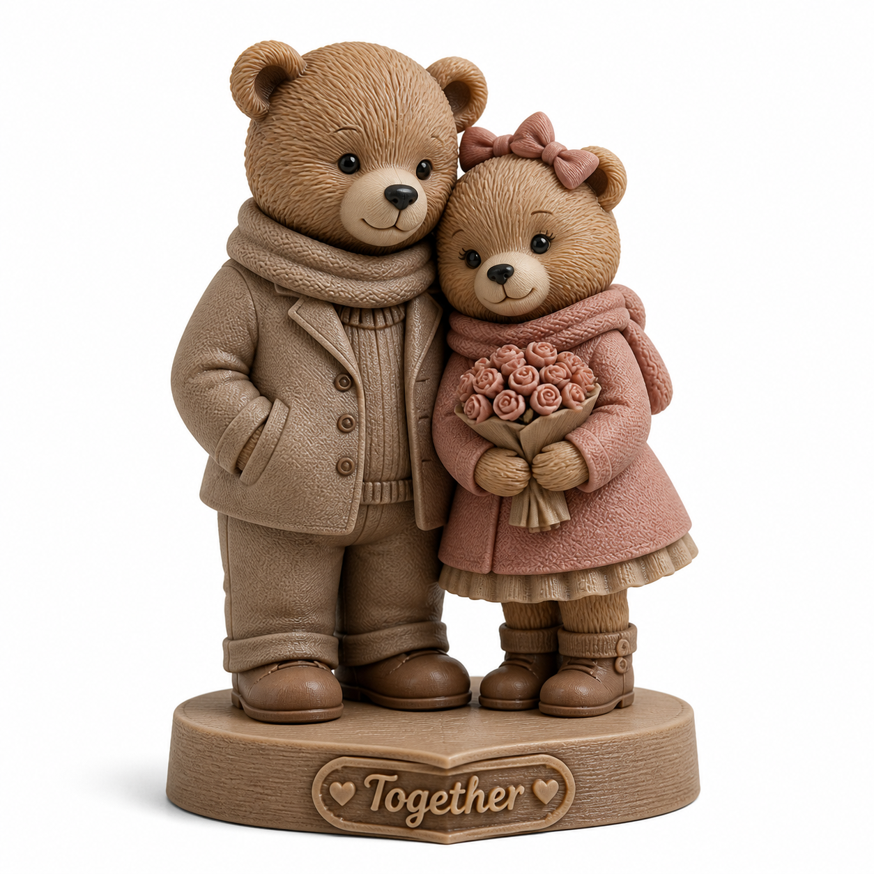独特情侣熊系列-站立的一二(Couple Bear3D打印创意设计灵感
