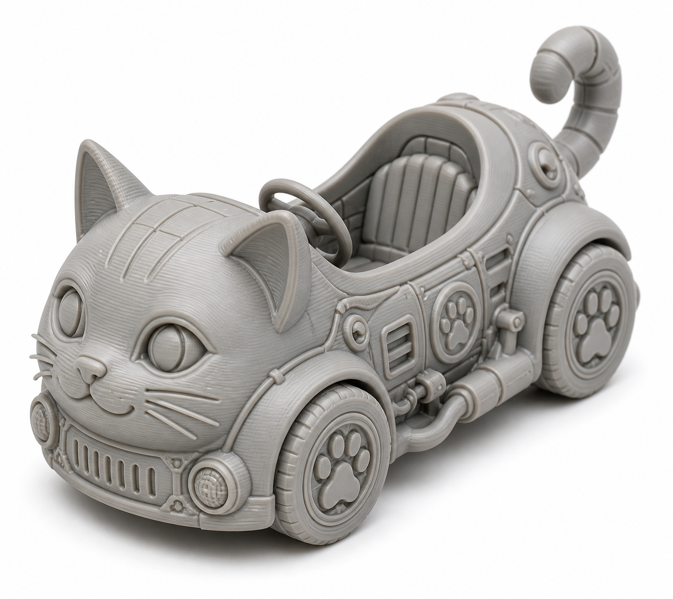 猫咪校车 إلهام التصميم الإبداعي للطباعة ثلاثية الأبعاد