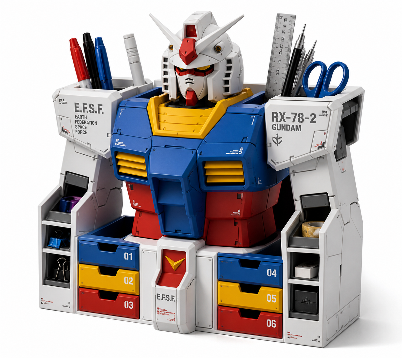ROBOT魂武器收纳站:RX-78-2 Inspiração de design criativo impressão 3D