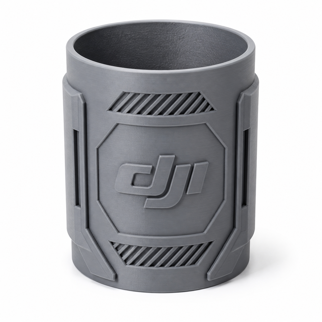DJI大疆全系列机型logo笔筒 แรงบันดาลใจการออกแบบสร้างสรรค์พิมพ์ 3D