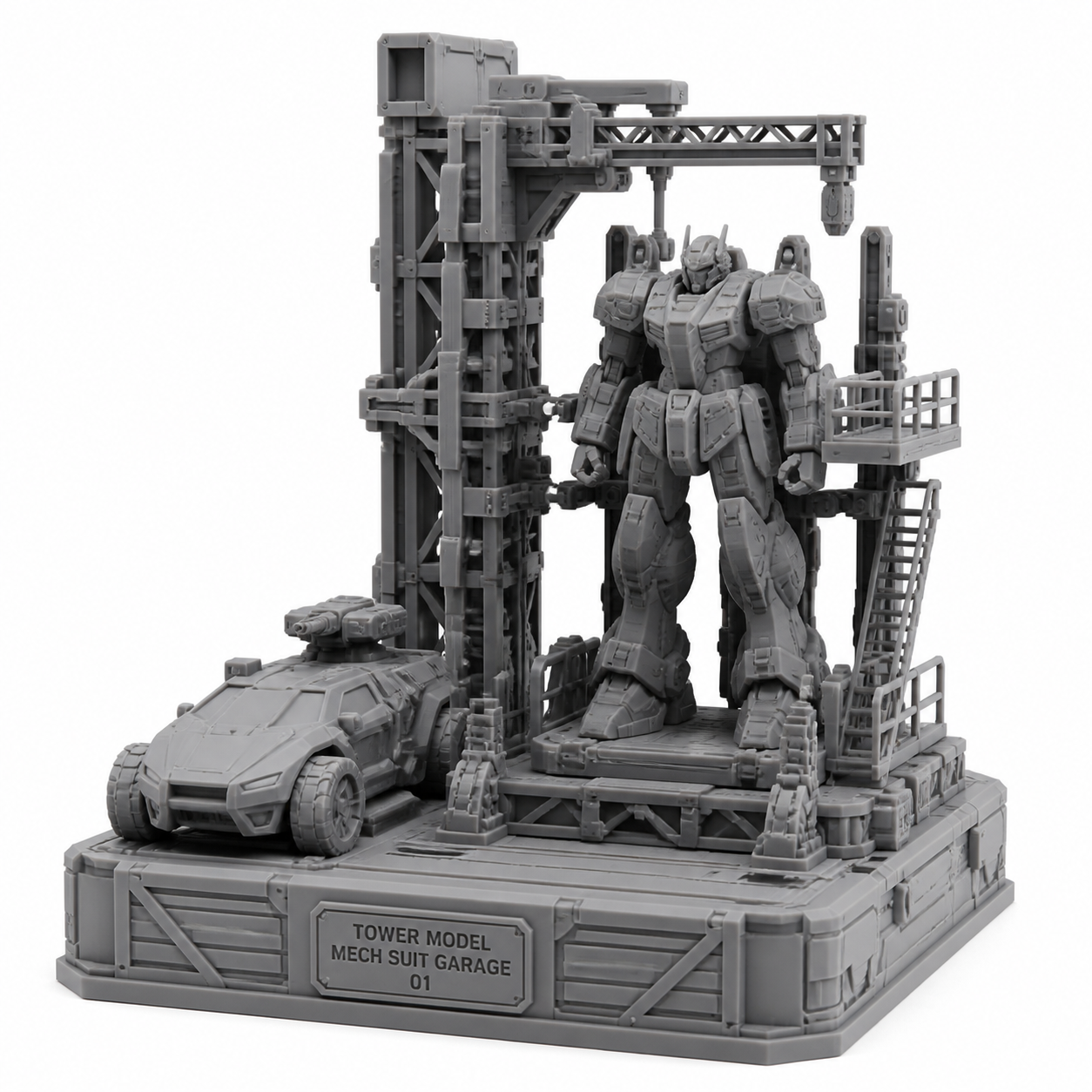 6x6轮式机甲榴弹炮车3D打印创意设计灵感
