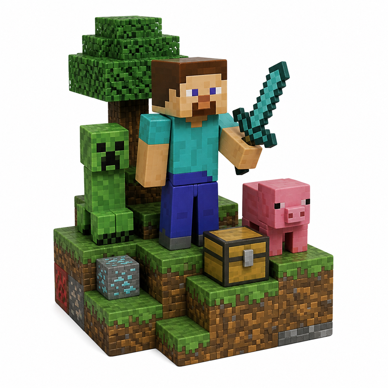 方块走地鸡我的世界minecraft可动玩具模型摆3D打印创意设计灵感