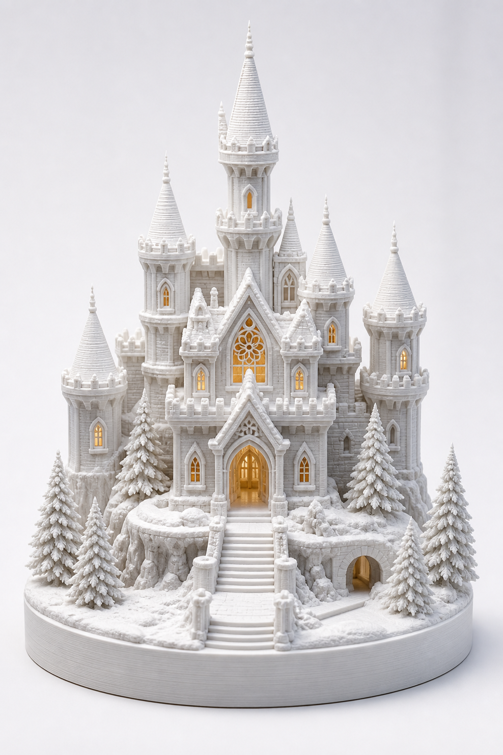 Snowcastle Fairy Hou แรงบันดาลใจการออกแบบสร้างสรรค์พิมพ์ 3D