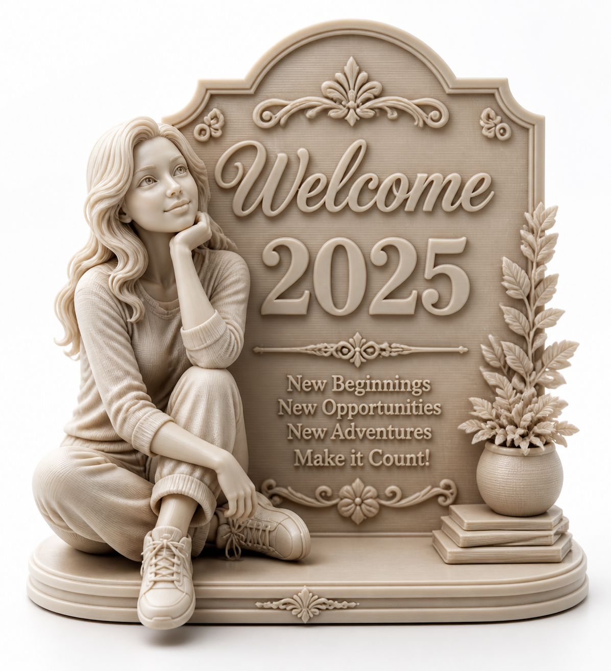 精美2025-知足长乐模型3D打印创意设计灵感