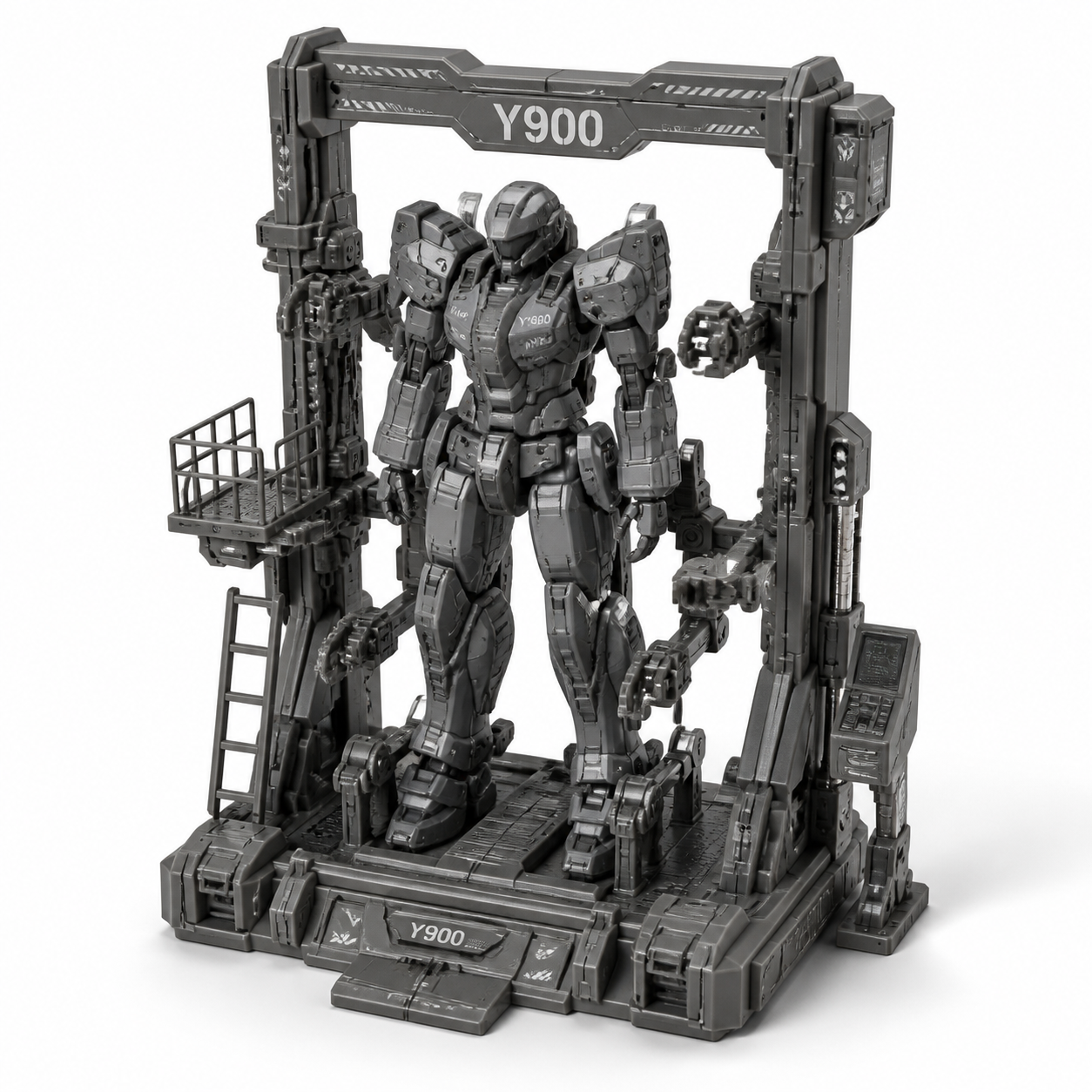 联想AI平板 拯救者Y900 机甲之翼- แรงบันดาลใจการออกแบบสร้างสรรค์พิมพ์ 3D