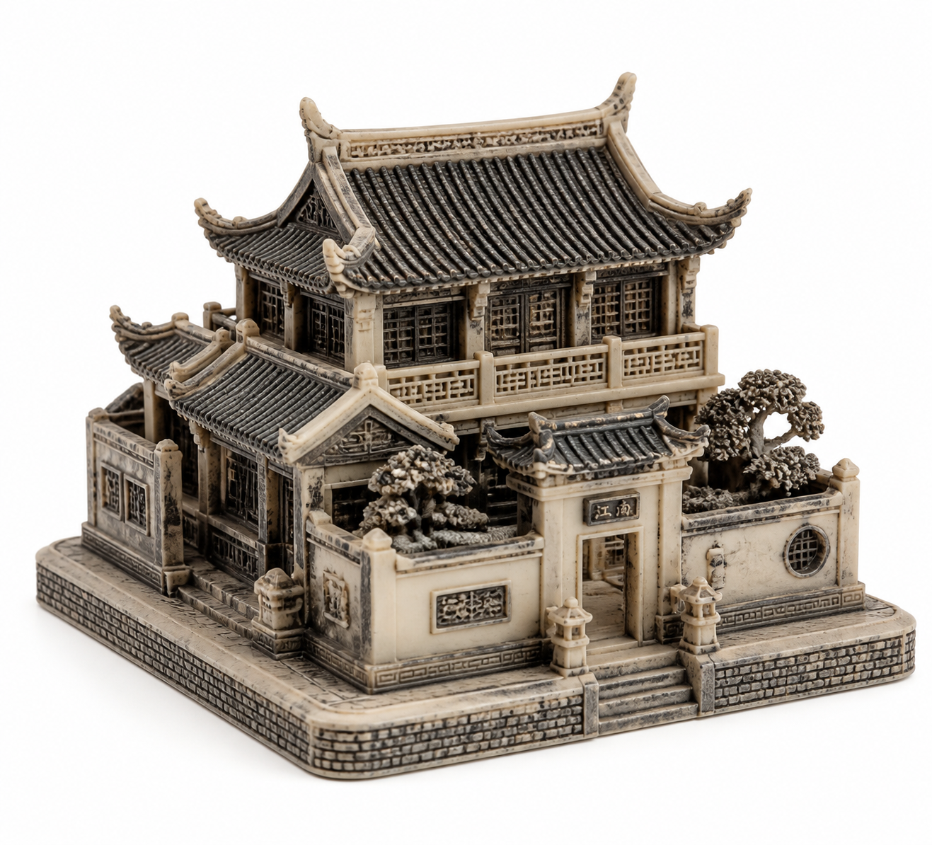 中国古建筑系列-城楼 Inspiration de design créatif impression 3D