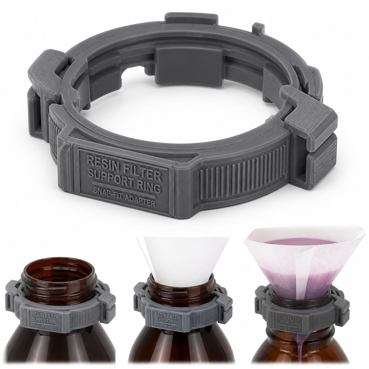 独特锦朝树脂瓶盖漏斗模型3D打印创意设计灵感