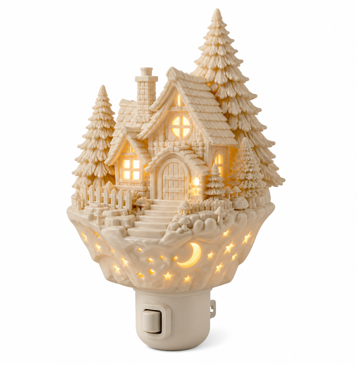Night light in the f Inspirasi reka bentuk kreatif cetakan 3D