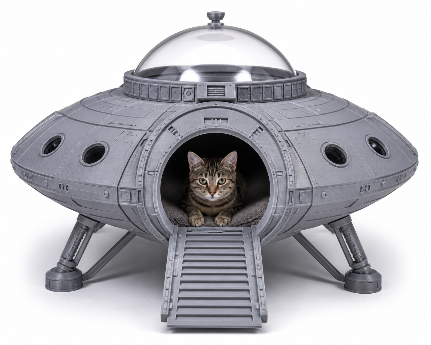 ufo cat house, wall  3D-Druck kreative Design-Inspiration