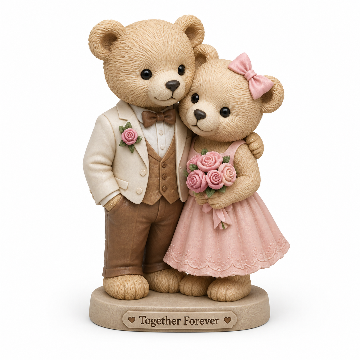 精美情侣熊系列-站立的一二(Couple Bear3D打印创意设计灵感