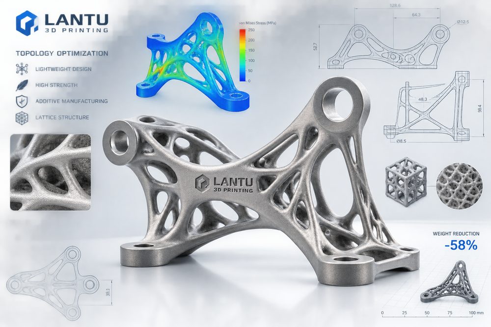 Ottimizzazione topologica e progettazione alleggerita: portare i pezzi stampati in 3D da «stampabili» a «più funzionali»