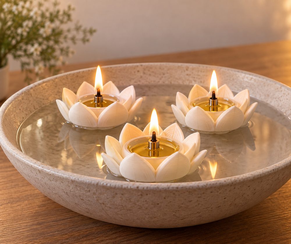 Floating Oil Candles Kreative Designinspiration für den 3D-Druck