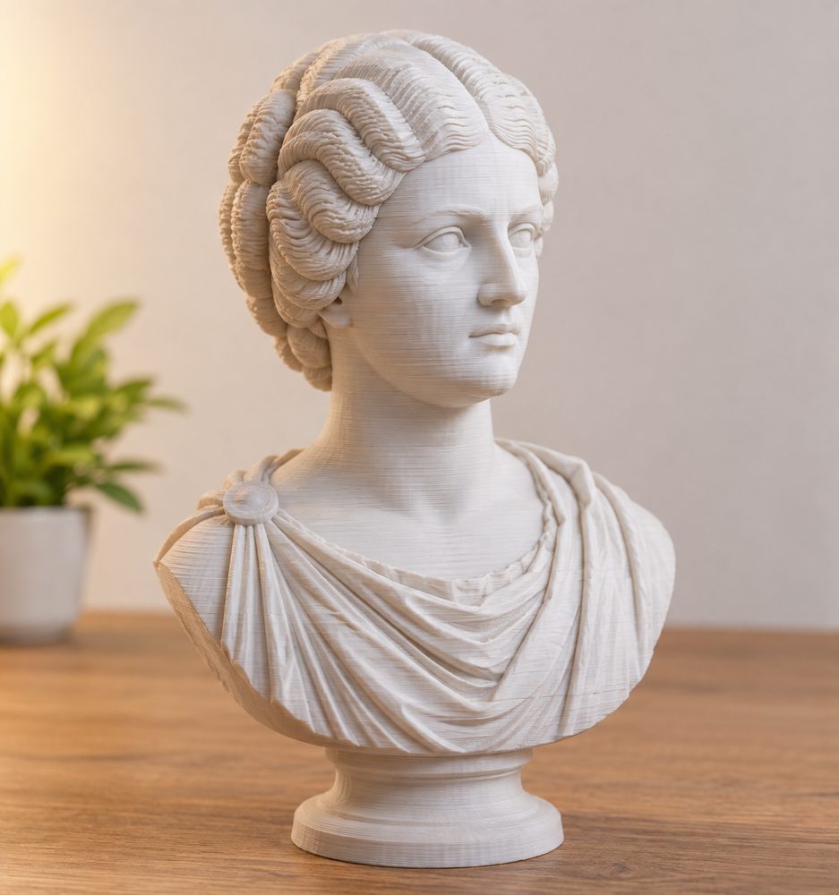 Portrait Head Of A Woman Possibly Julia Soemias Ispirazione di design creativo per stampa 3D