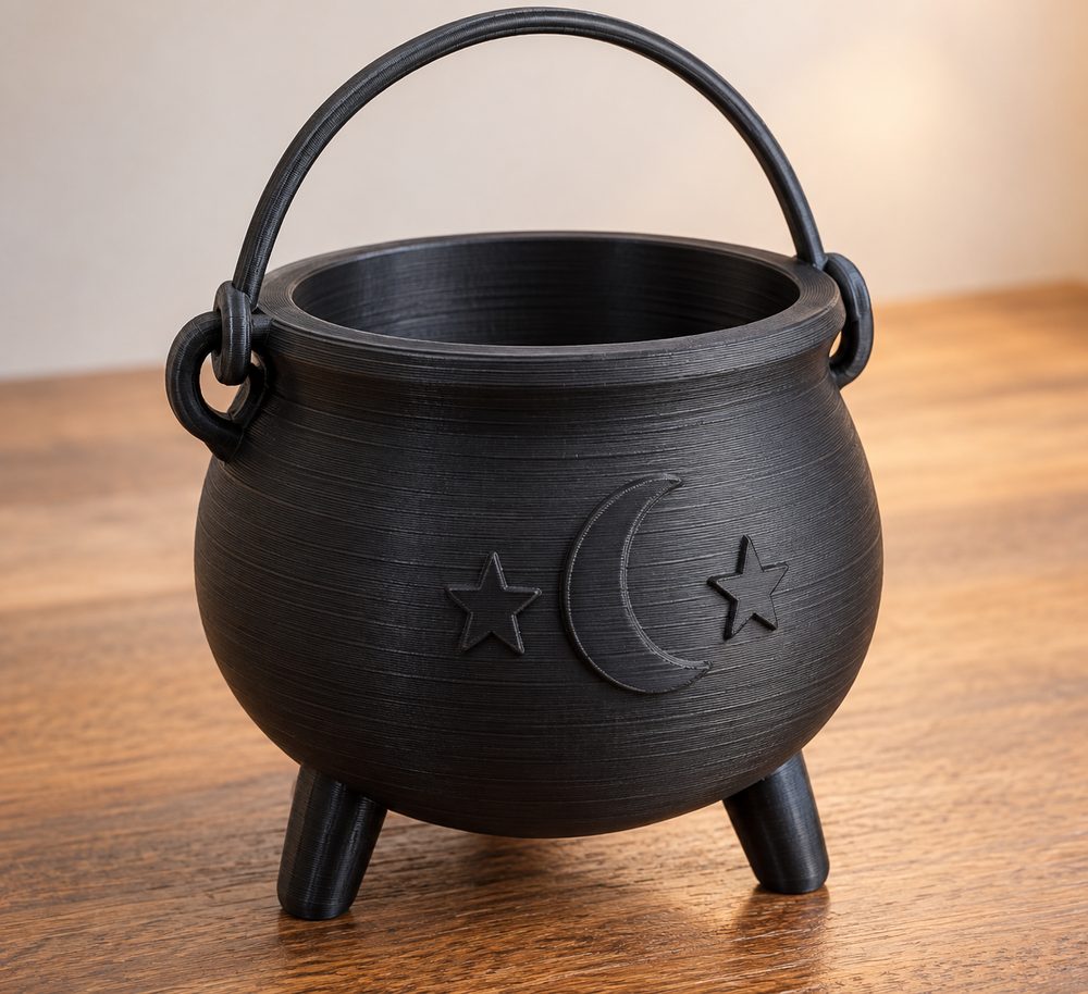 Witches Cauldron إلهام تصميم إبداعي للطباعة ثلاثية الأبعاد
