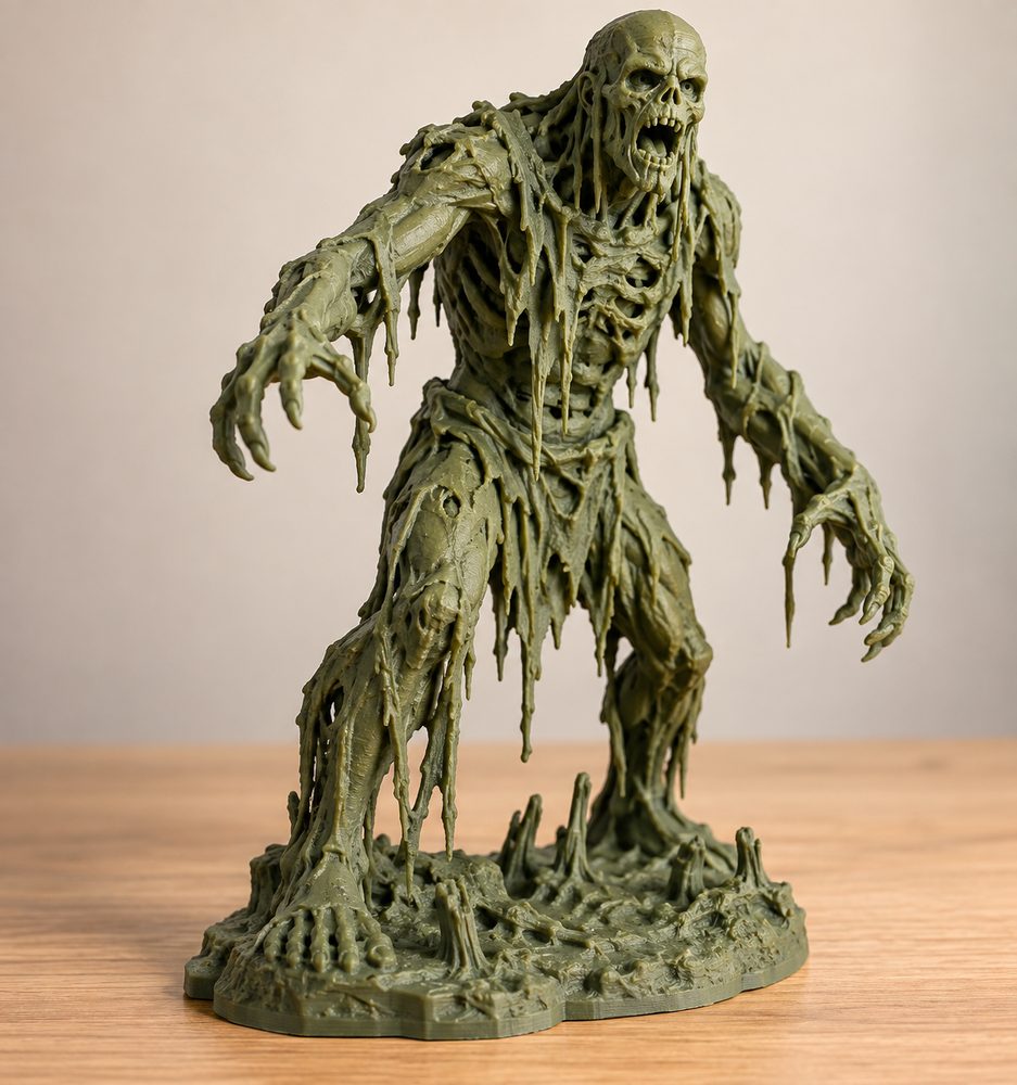 Swamp Zombie Kreative Designinspiration für den 3D-Druck