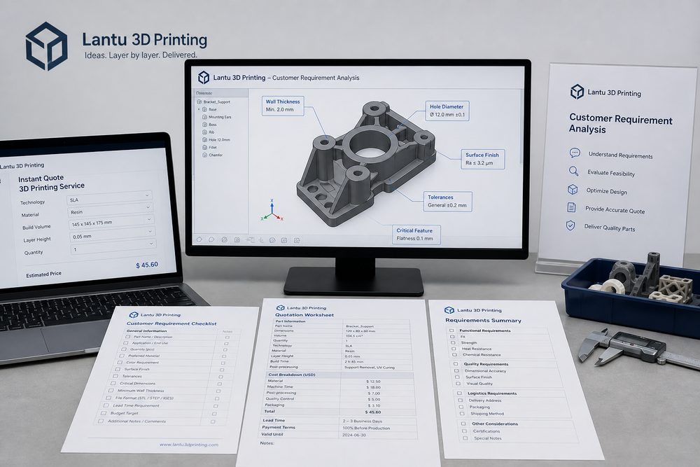 Dopo che il cliente dice “stampami questo”: sette domande chiave per analizzare le esigenze della stampa 3D