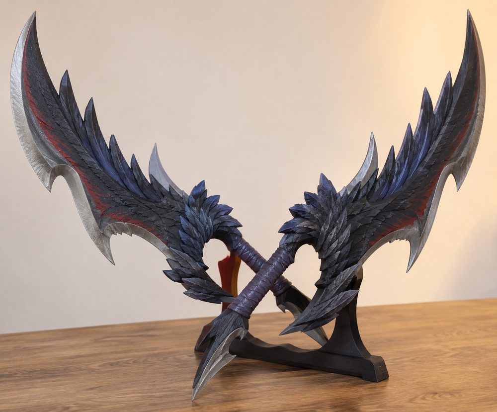 Hidden Gemini Nargacuga Duel Blades 3D Printing Creative Design Inspiration