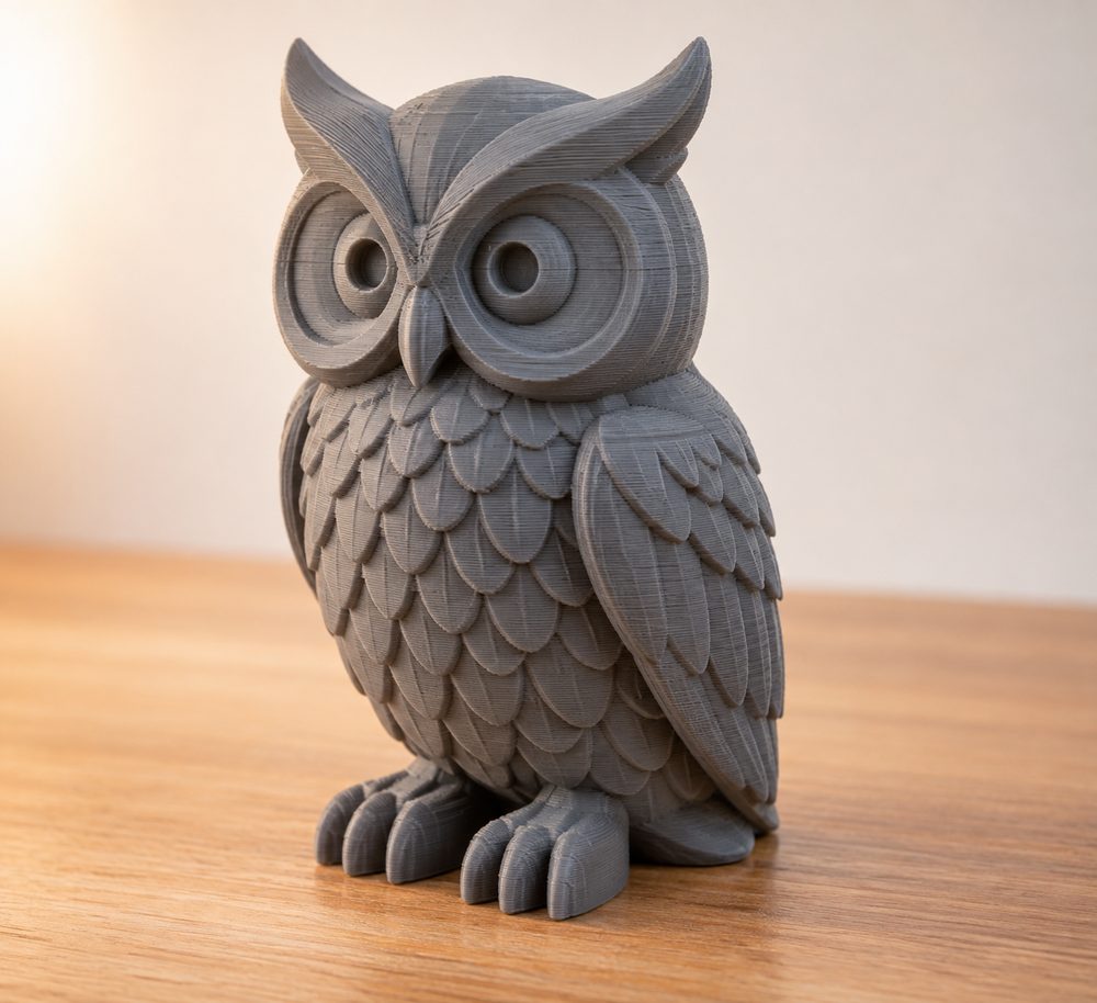 Owl إلهام تصميم إبداعي للطباعة ثلاثية الأبعاد