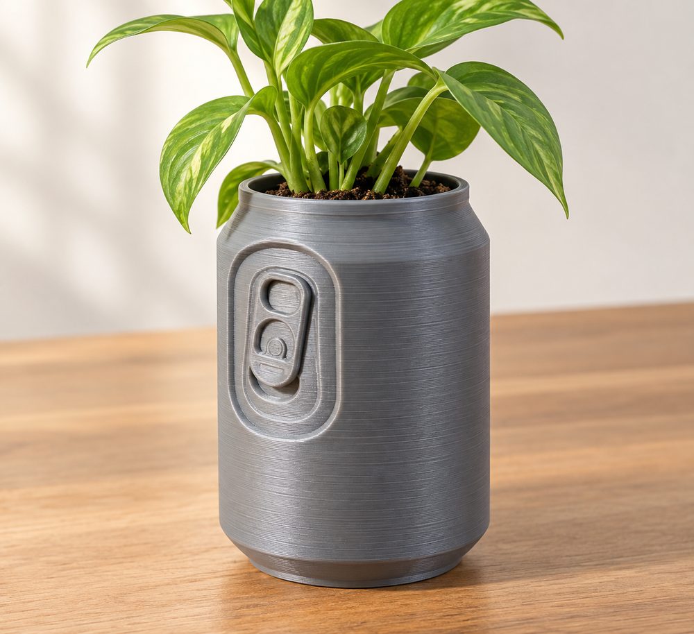 Aluminum Can Planter Inspirasi reka bentuk kreatif untuk cetakan 3D
