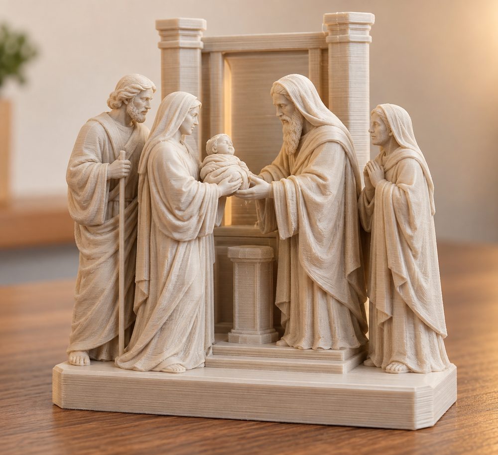 Relief Presentation In The Temple 3D Printing Creative Design Inspiration