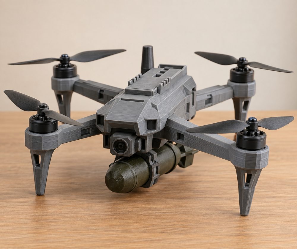 Military Drone 100Mm Inspiración de diseño creativo para impresión 3D