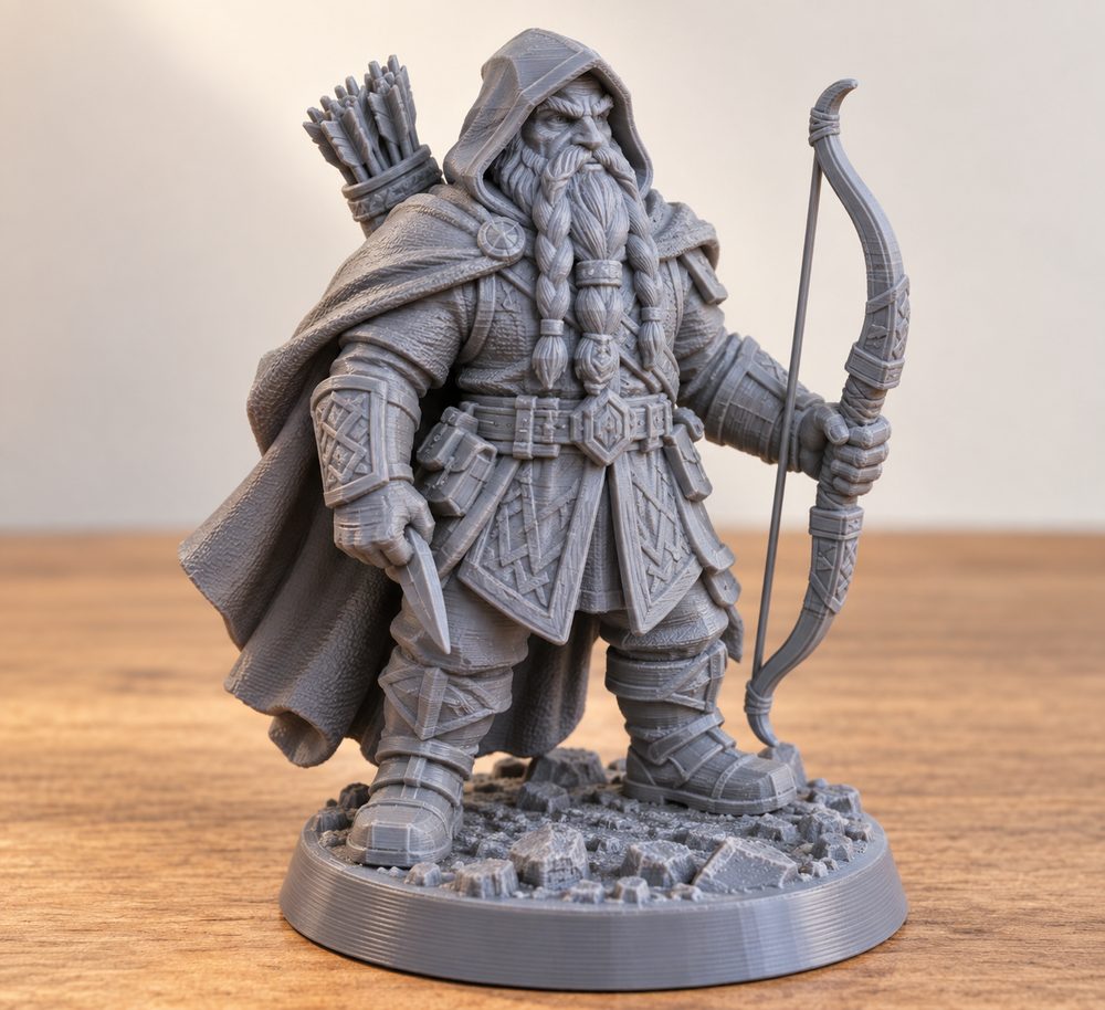 Dub Dwarf Ranger The Frostiron Dwarves 3D Printing Creative Design Inspiration